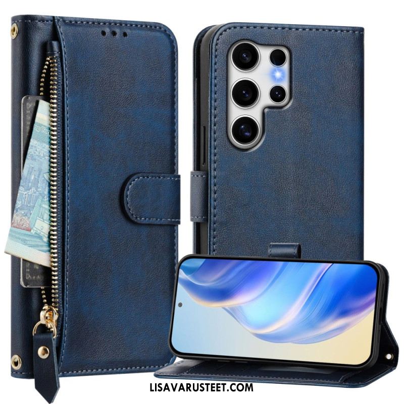 Kotelot Samsung Galaxy S25 Ultra 5g Kolikkokukkaro Ja Teline Suojakuori