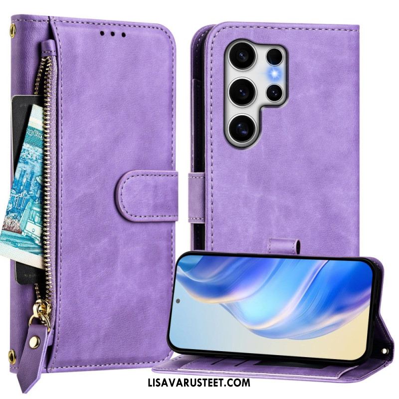 Kotelot Samsung Galaxy S25 Ultra 5g Kolikkokukkaro Ja Teline Suojakuori