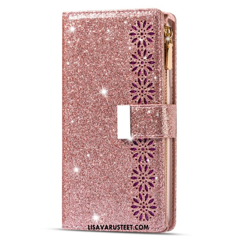 Kotelot Samsung Galaxy S25 Ultra 5g Paljetteja Hopeisella Soljella