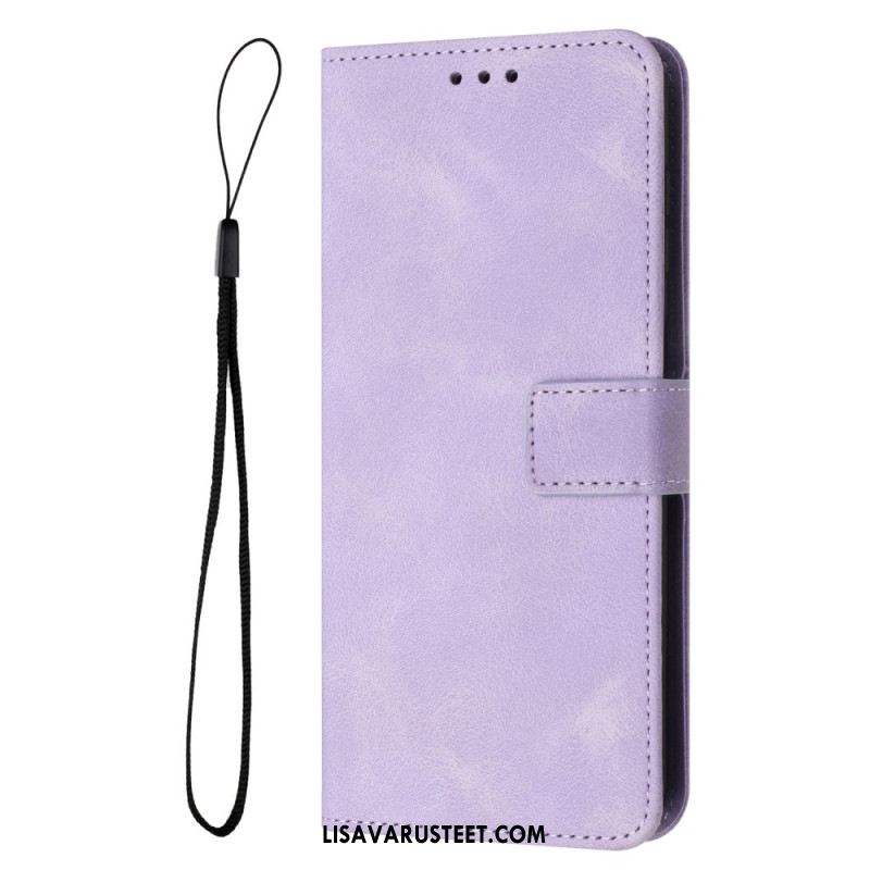 Kotelot Samsung Galaxy S25 Ultra 5g Puhelinkuoret Klassinen Nahkakuvio Hihnalla