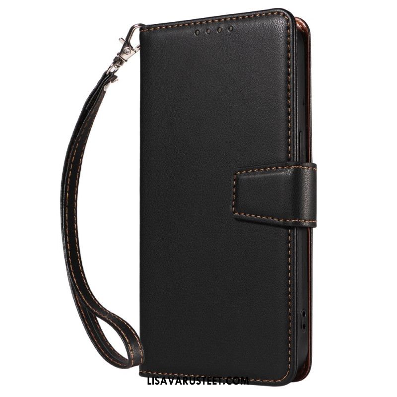 Kotelot Samsung Galaxy S25 Ultra 5g Rfid-nahkalompakko Hihnalla