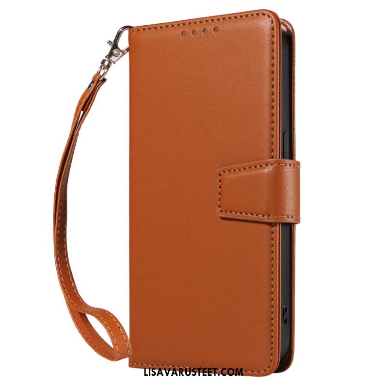 Kotelot Samsung Galaxy S25 Ultra 5g Rfid-nahkalompakko Hihnalla