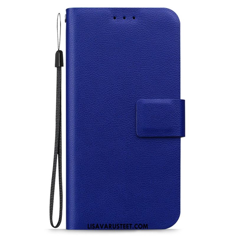 Kotelot Samsung Galaxy S25 Ultra 5g Yksivärinen Nahkakuvio Hihnalla