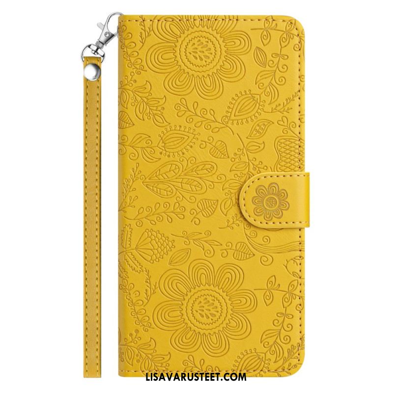 Kotelot Samsung Galaxy S26 Kukkakuvio Ja Nauha Suojakuori