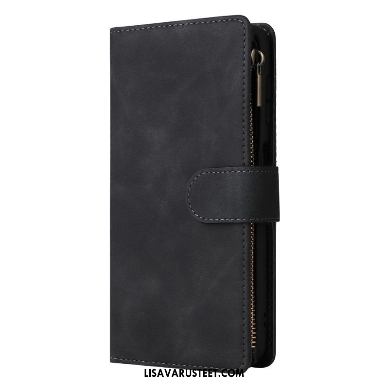 Kotelot Samsung Galaxy S26 Puhelinkuoret Mokkanahkakuvioinen Vetoketjullinen Lompakko