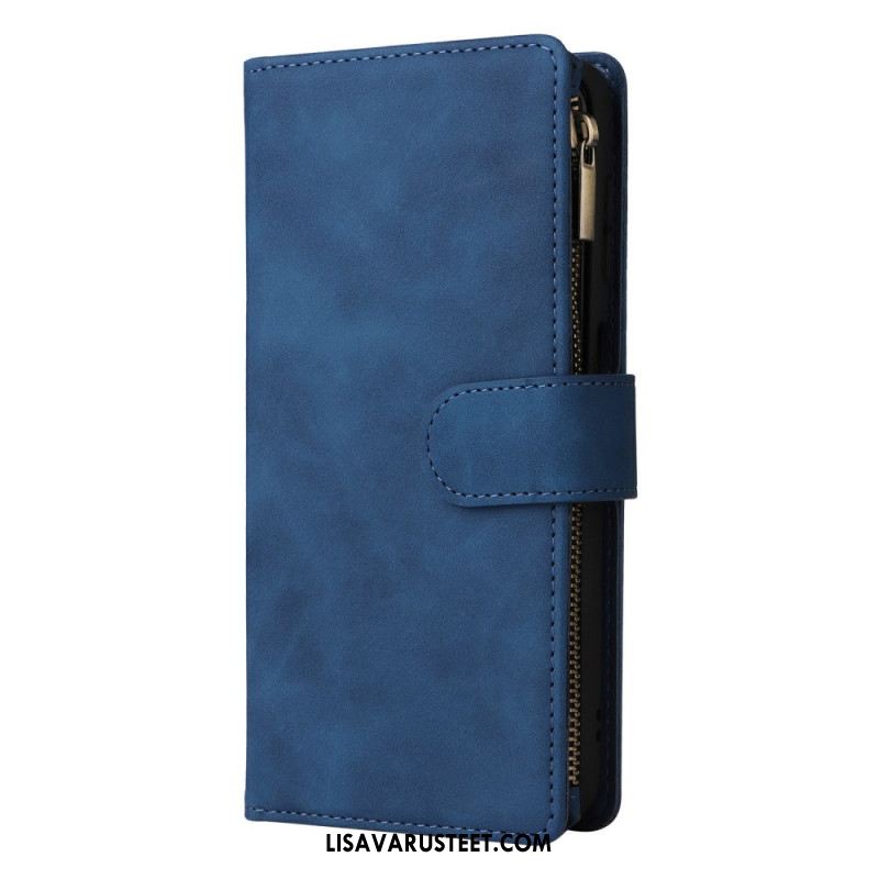 Kotelot Samsung Galaxy S26 Puhelinkuoret Mokkanahkakuvioinen Vetoketjullinen Lompakko