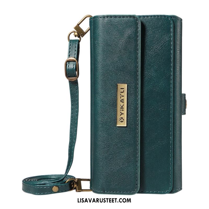 Kotelot Samsung Galaxy S26 Ultra Puhelinkuoret Vintage-lompakko Olkahihnalla