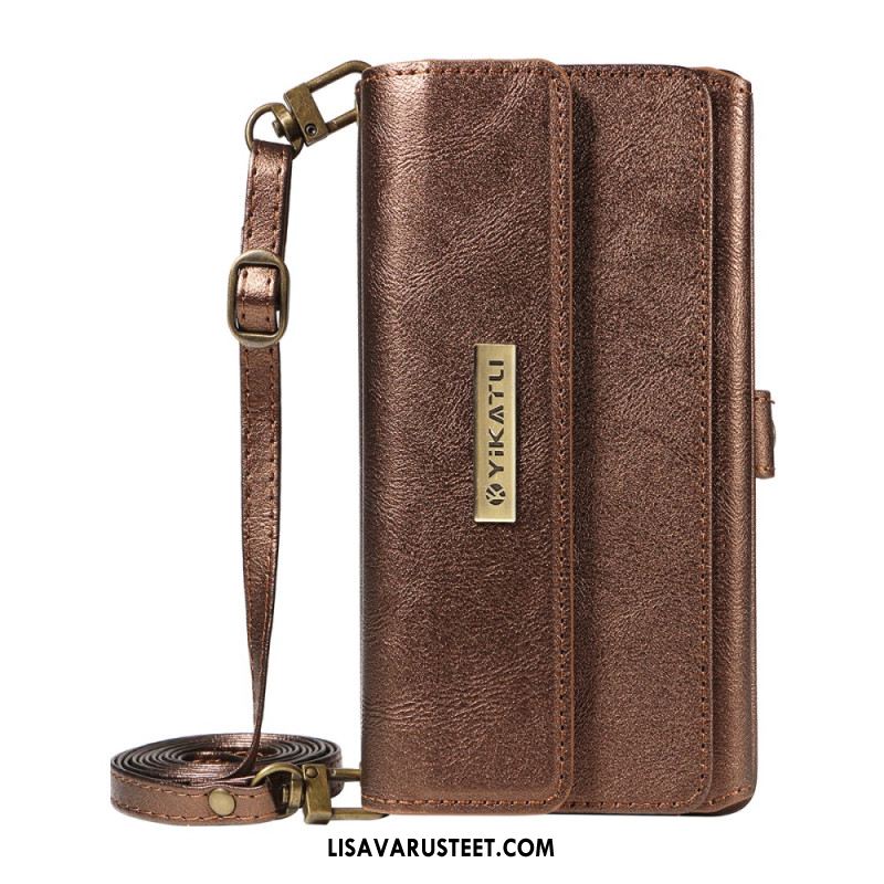 Kotelot Samsung Galaxy S26 Ultra Puhelinkuoret Vintage-lompakko Olkahihnalla