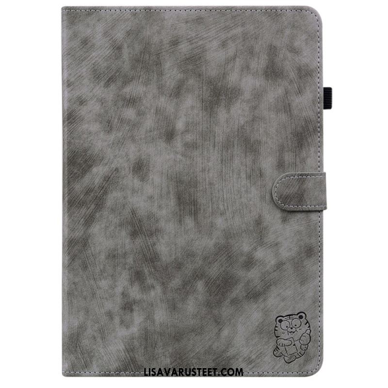 Kotelot Samsung Galaxy Tab S10 Plus Mokkanahkaefekti Pikku Tiikeri Suojakuori