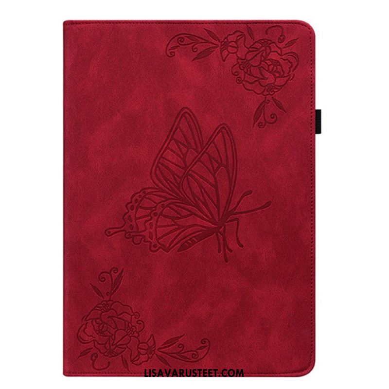 Kotelot Samsung Galaxy Tab S11 Mokkanahkaefekti Perhonen