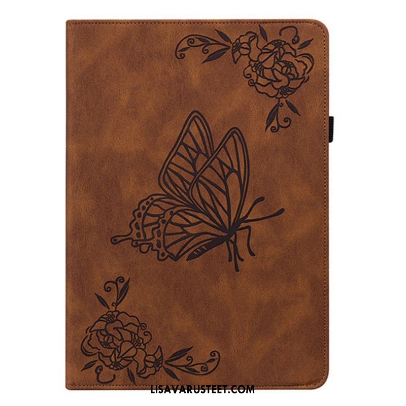 Kotelot Samsung Galaxy Tab S11 Mokkanahkaefekti Perhonen