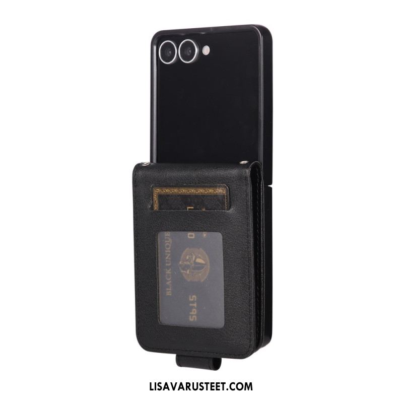 Kotelot Samsung Galaxy Z Flip 7 Keinonahkainen Korttikotelo Suojakuori