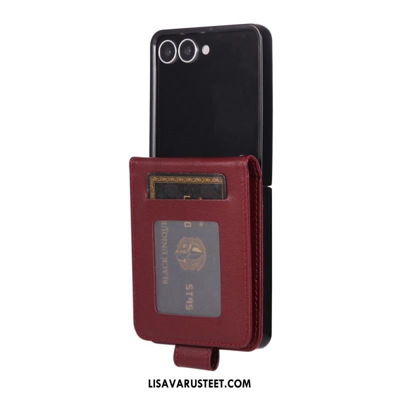 Kotelot Samsung Galaxy Z Flip 7 Keinonahkainen Korttikotelo Suojakuori