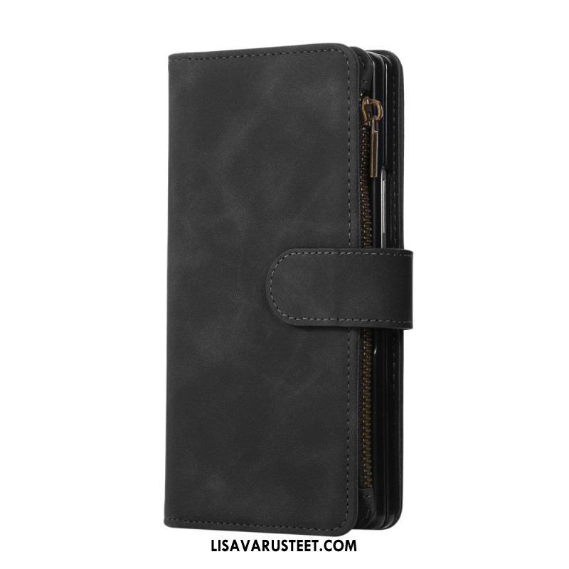 Kotelot Samsung Galaxy Z Fold 7 Mokkanahkakuvioinen Lompakko Olkahihnalla