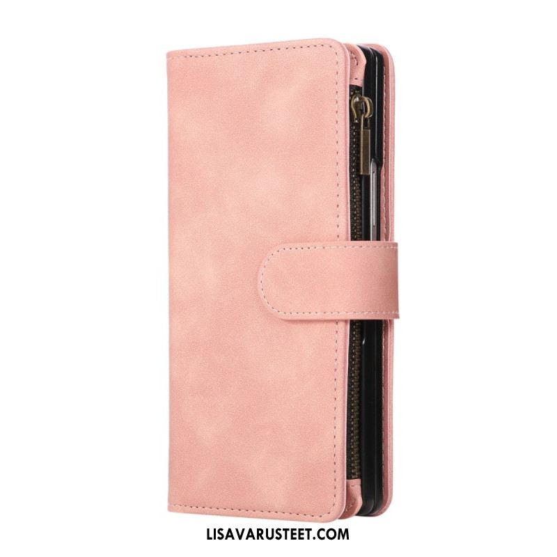 Kotelot Samsung Galaxy Z Fold 7 Mokkanahkakuvioinen Lompakko Olkahihnalla