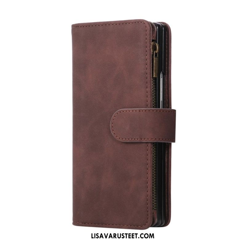 Kotelot Samsung Galaxy Z Fold 7 Mokkanahkakuvioinen Lompakko Olkahihnalla