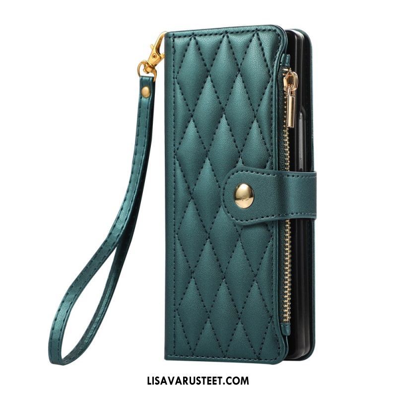 Kotelot Samsung Galaxy Z Fold 7 Tikattu Hihnalla Suojakuori