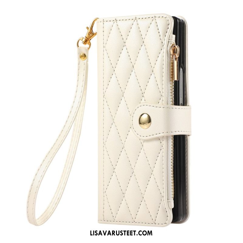 Kotelot Samsung Galaxy Z Fold 7 Tikattu Hihnalla Suojakuori