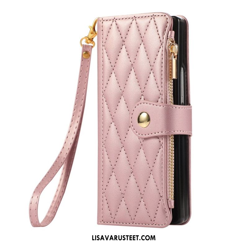 Kotelot Samsung Galaxy Z Fold 7 Tikattu Hihnalla Suojakuori