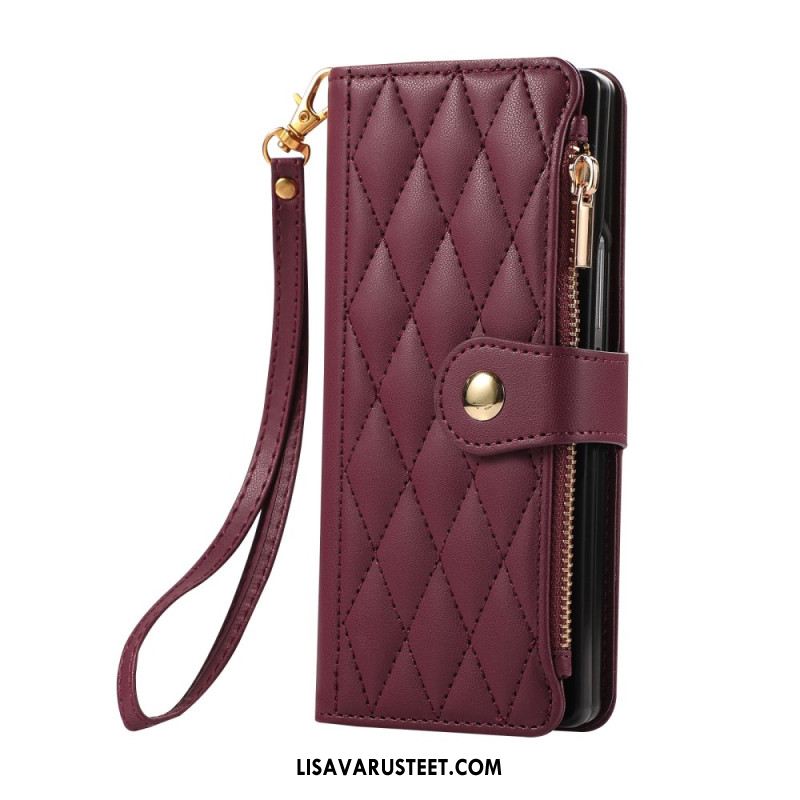 Kotelot Samsung Galaxy Z Fold 7 Tikattu Hihnalla Suojakuori