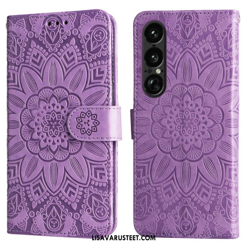 Kotelot Sony Xperia 1 Vii Auringonkukkakuvio