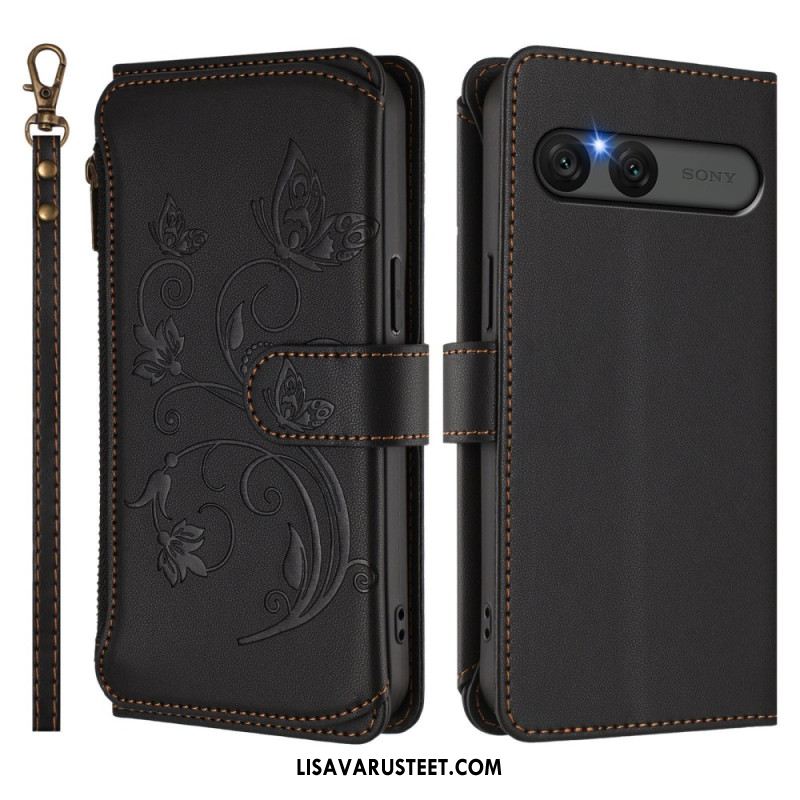 Kotelot Sony Xperia 10 Vii Puhelinkuoret Kukallinen Rfid-lompakko