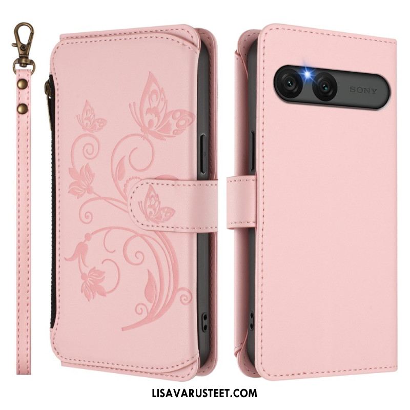 Kotelot Sony Xperia 10 Vii Puhelinkuoret Kukallinen Rfid-lompakko