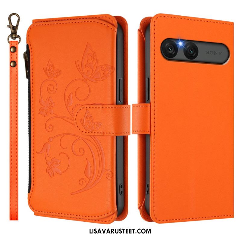 Kotelot Sony Xperia 10 Vii Puhelinkuoret Kukallinen Rfid-lompakko