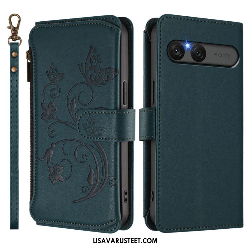 Kotelot Sony Xperia 10 Vii Puhelinkuoret Kukallinen Rfid-lompakko