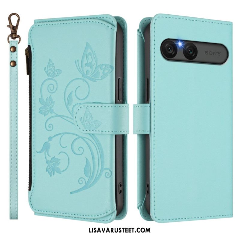 Kotelot Sony Xperia 10 Vii Puhelinkuoret Kukallinen Rfid-lompakko