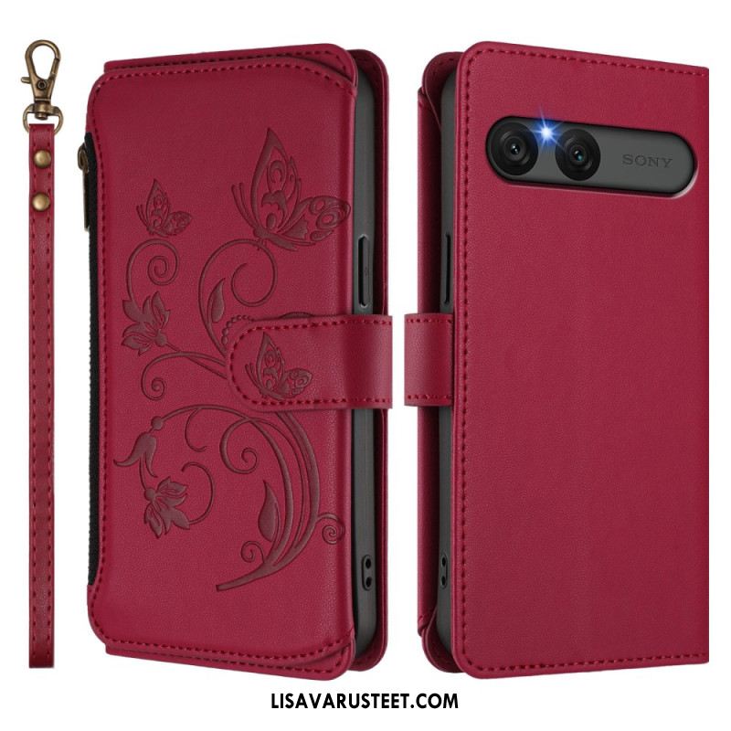 Kotelot Sony Xperia 10 Vii Puhelinkuoret Kukallinen Rfid-lompakko