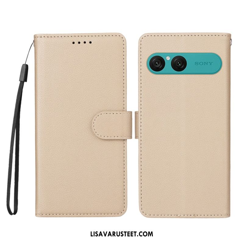 Kotelot Sony Xperia 10 Vii Puhelinkuoret Nahkakuvio Ja Rfid-esto