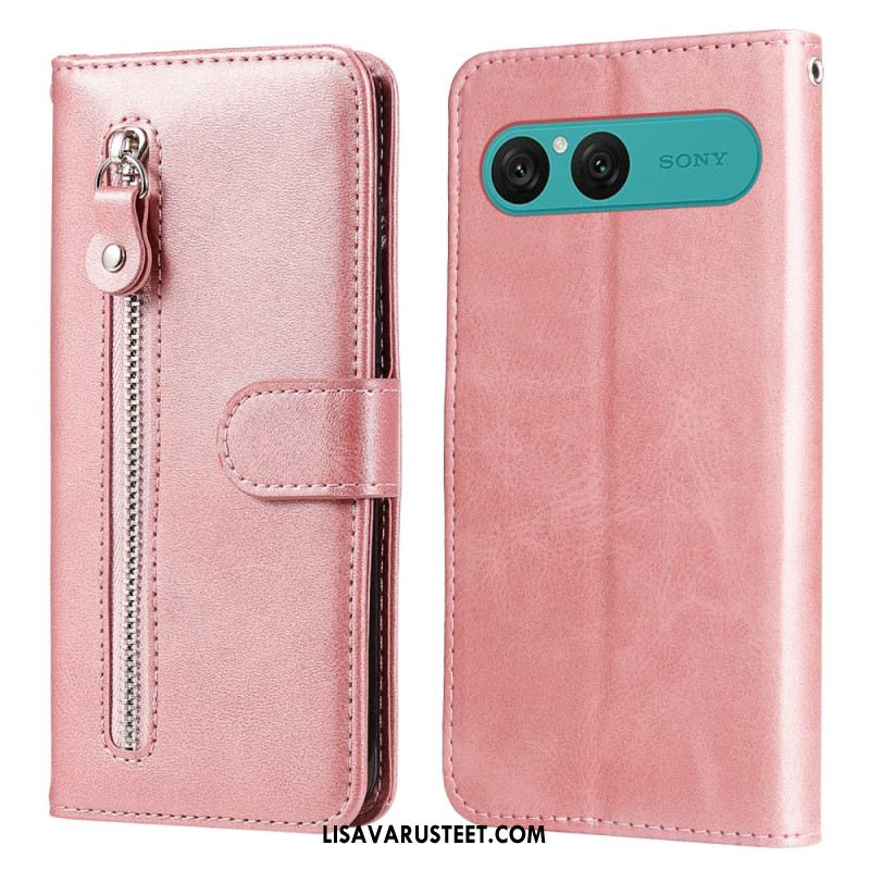 Kotelot Sony Xperia 10 Vii Vetoketjullinen Tasku Suojakuori