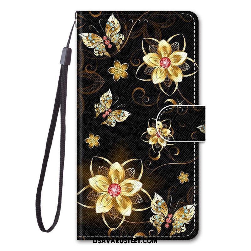 Kotelot Xiaomi 12 / 12X Suojaketju Kuori Strappy Kukka