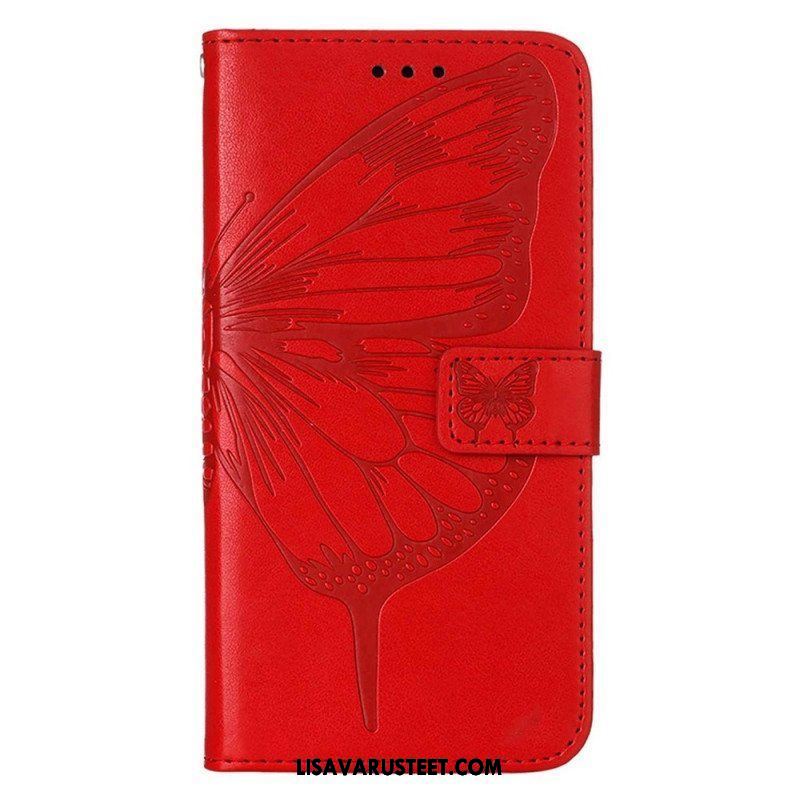 Kotelot Xiaomi 12 Lite Butterfly Design Kaulanauhalla