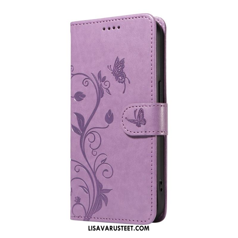 Kotelot Xiaomi 15 Pro Kukka- Ja Perhoskuvio