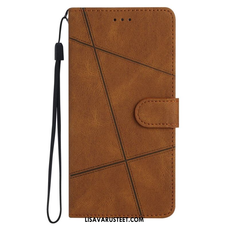 Kotelot Xiaomi 15 Pro Viivoja Ja Raitoja Hihnalla Suojakuori