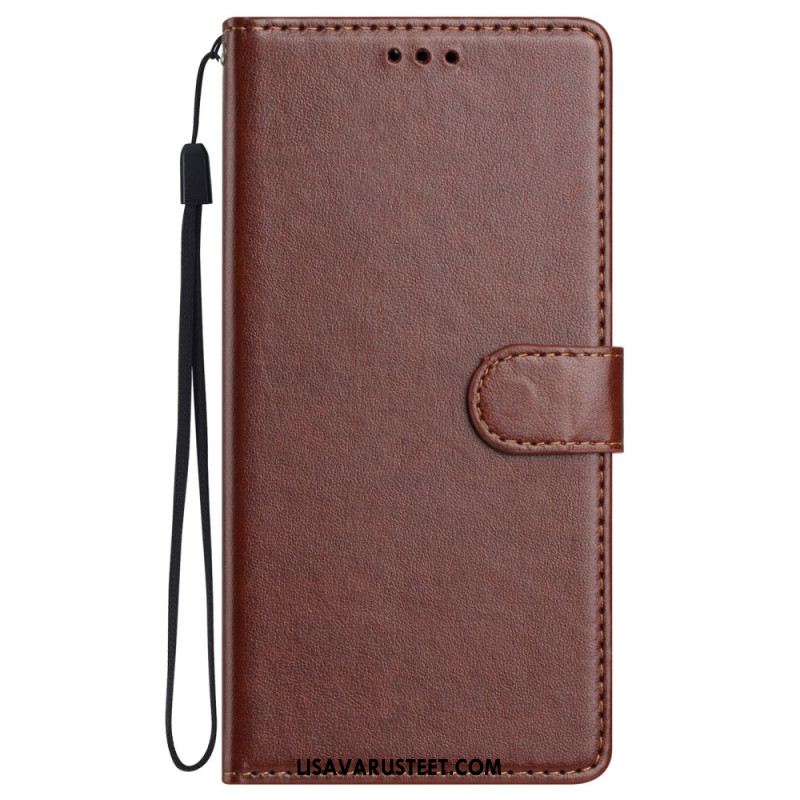 Kotelot Xiaomi 15 Yksinkertainen Keinonahkainen Ranneke