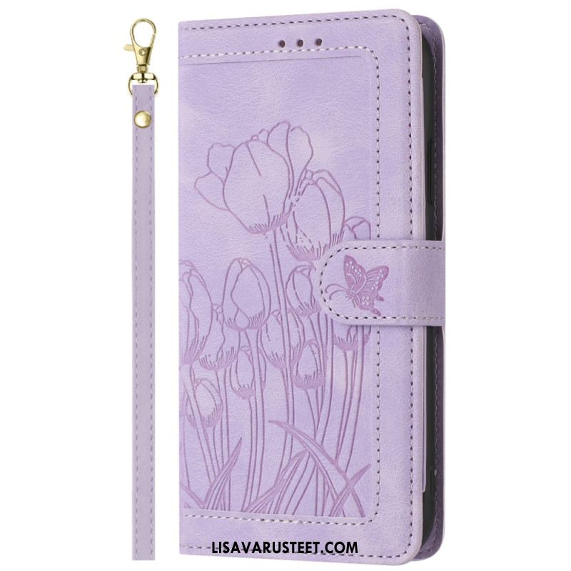 Kotelot Xiaomi 15t 5 Korttikoteloa Kukkakuviolla