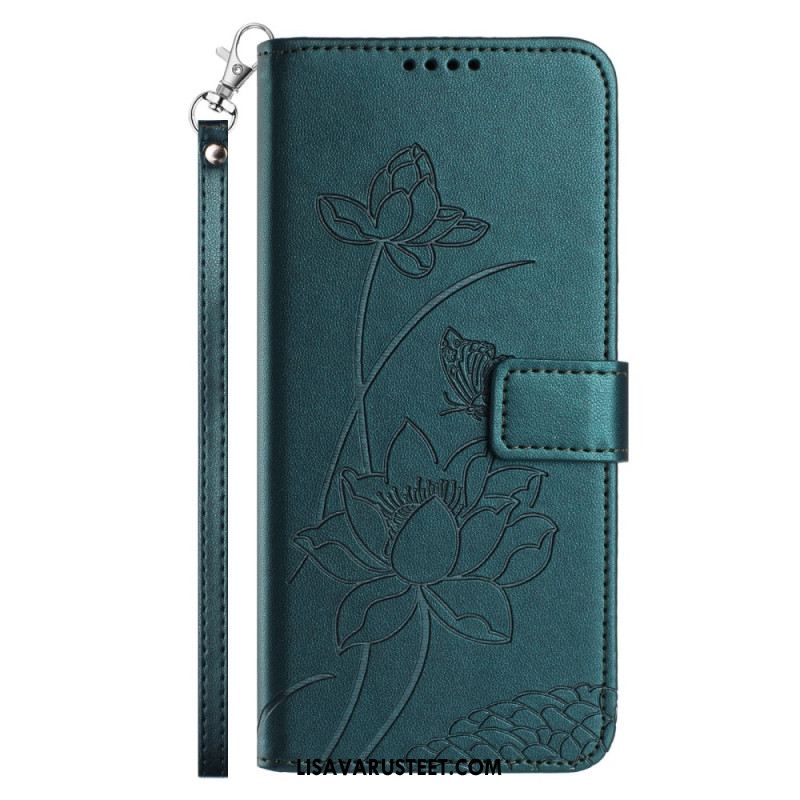 Kotelot Xiaomi 15t Pro Kukkakuvio Hihnalla