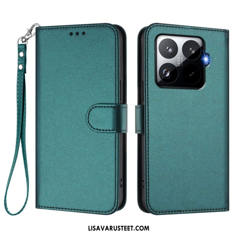 Kotelot Xiaomi 15t Pro Puhelinkuoret Magsafe Nahkaefekti Hihnalla