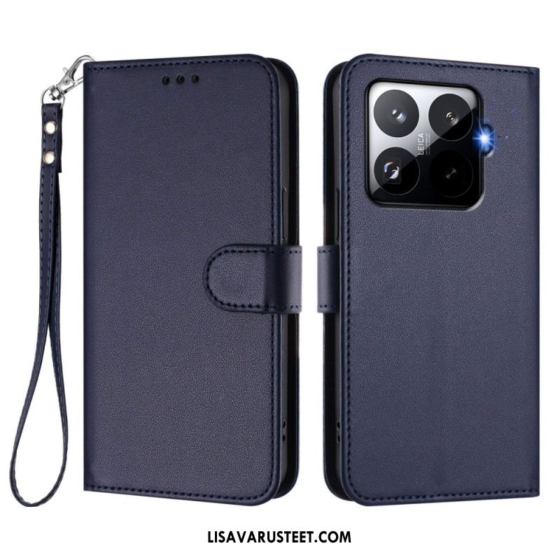 Kotelot Xiaomi 15t Pro Puhelinkuoret Magsafe Nahkaefekti Hihnalla