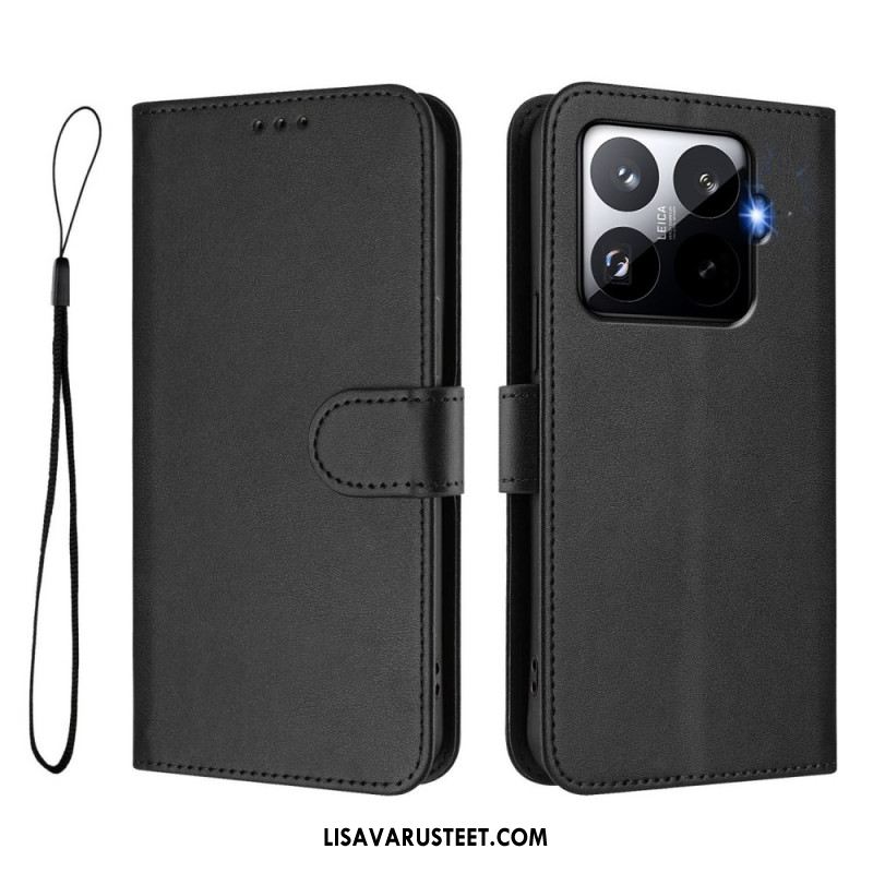 Kotelot Xiaomi 15t Pro Rfid-suojattu Nahkakuvioinen Suojakuori