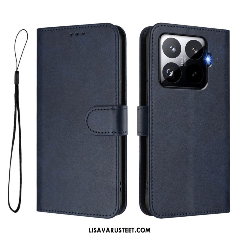 Kotelot Xiaomi 15t Pro Rfid-suojattu Nahkakuvioinen Suojakuori