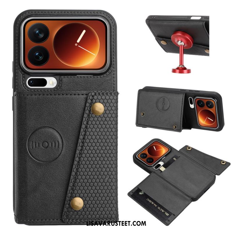 Kotelot Xiaomi 17 Pro Korttikotelo Ja Teline Suojakuori