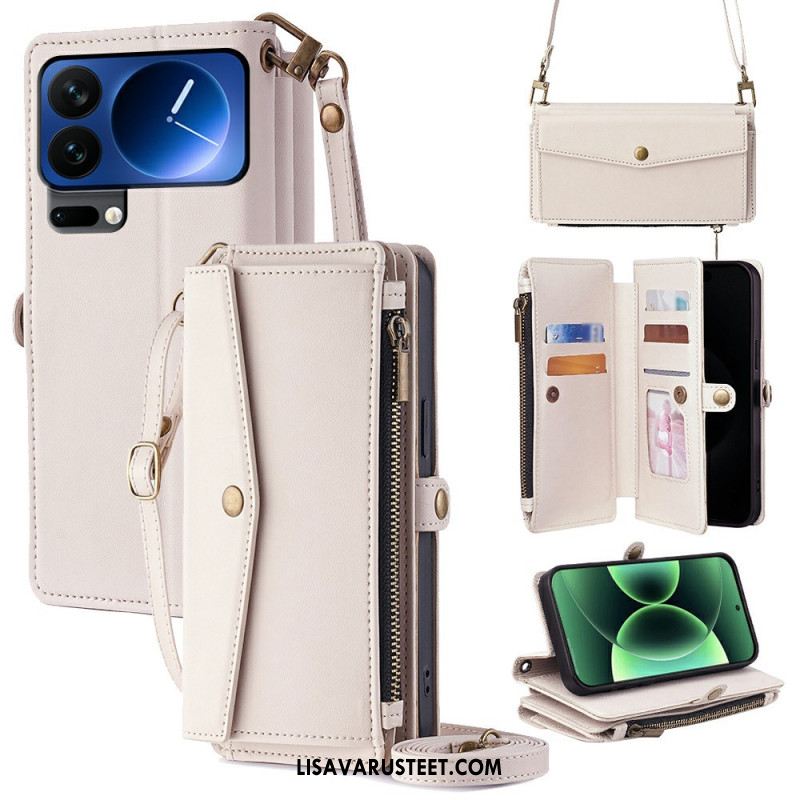 Kotelot Xiaomi 17 Pro Lompakko Olkahihnalla