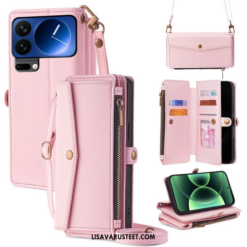 Kotelot Xiaomi 17 Pro Lompakko Olkahihnalla