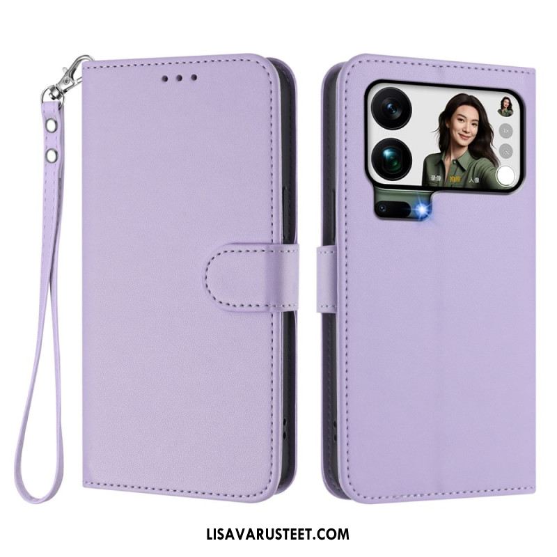 Kotelot Xiaomi 17 Pro Max Keinonahka Hihnalla