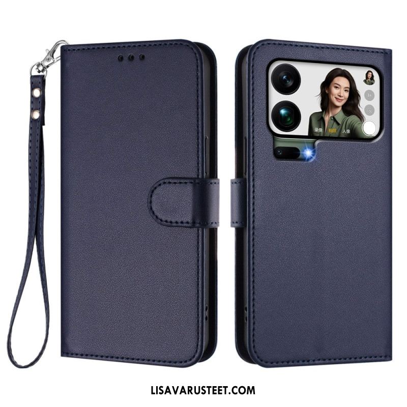 Kotelot Xiaomi 17 Pro Max Keinonahka Hihnalla