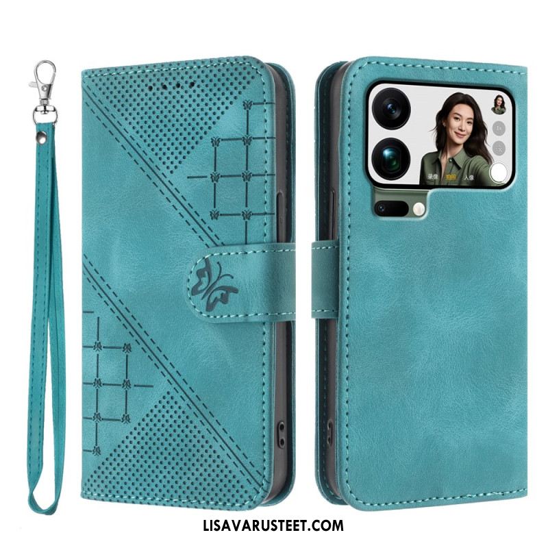 Kotelot Xiaomi 17 Pro Max Perhos- Ja Geometrinen Kuvio